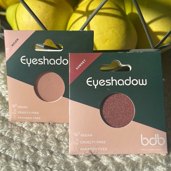 Billion Dollar Beauty Matte & Shimmer Eyeshadow Pan Set Shade Moon & Sunset bdb - Picture 2 of 8